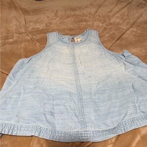Cloth & Stone Sky Blue Sleeveless Blouse M